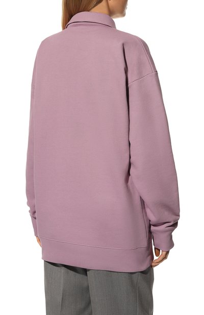 Хлопковое поло DRIES VAN NOTEN сиреневого цвета по цене 45600 руб., арт. 222-011129-5615, фото 4 Хлопковое поло DRIES VAN NOTEN, арт. 222-011129-5615, фото 4