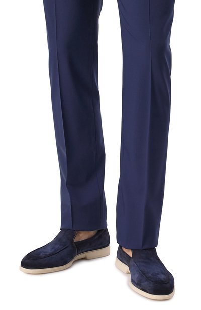 Замшевые лоферы malibu SANTONI, арт. MGAG18829TICSEAA, фото 3