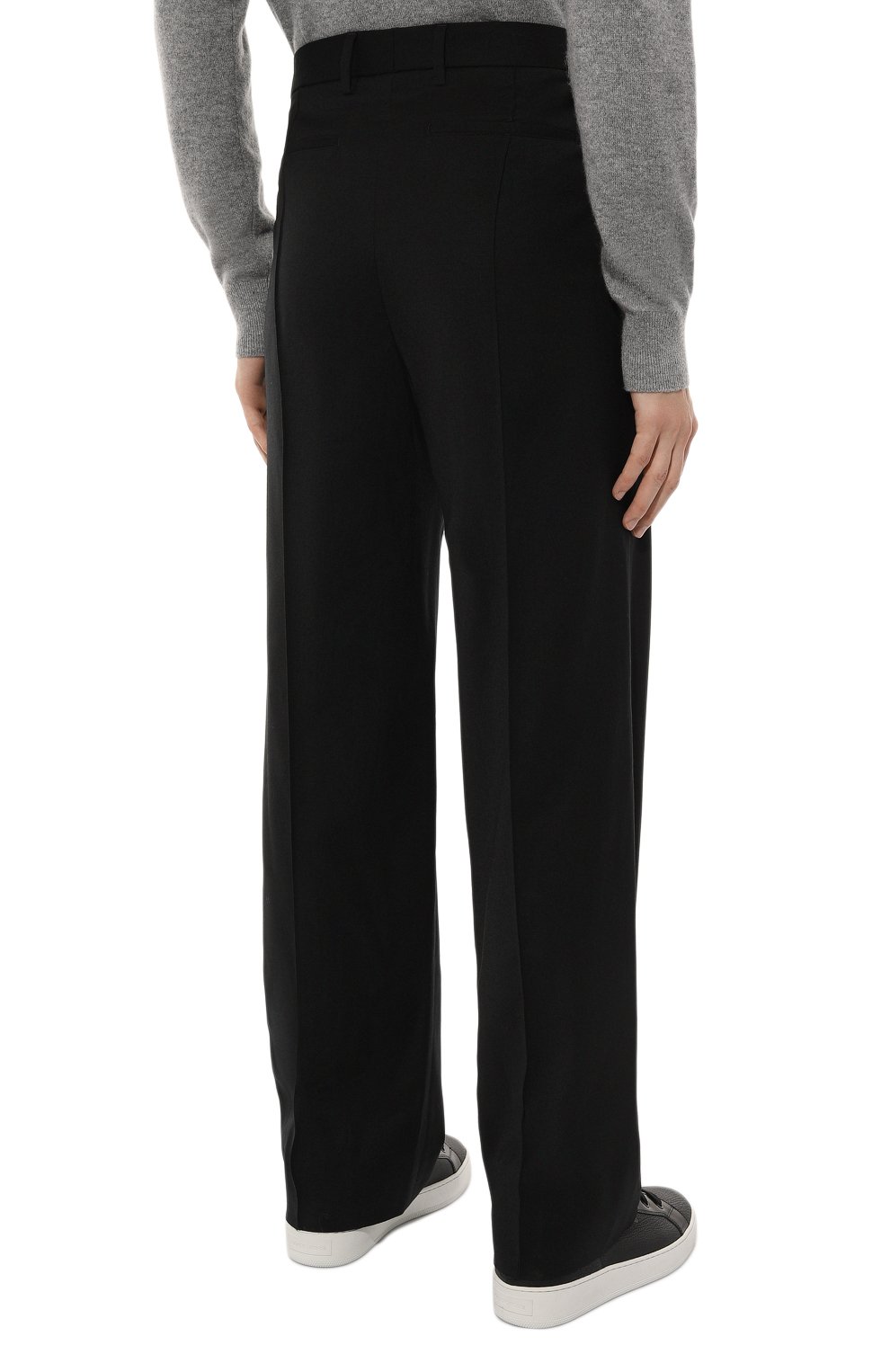 Шерстяные брюки ANN DEMEULEMEESTER, арт. 2402-M-TR10-FA515-099, фото 4