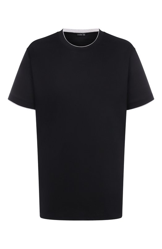 Хлопковая футболка Van Laack VL-PIL0S-F/180031/3XL-6XL Чёрный VL-PIL0S-F/180031/3XL-6XL