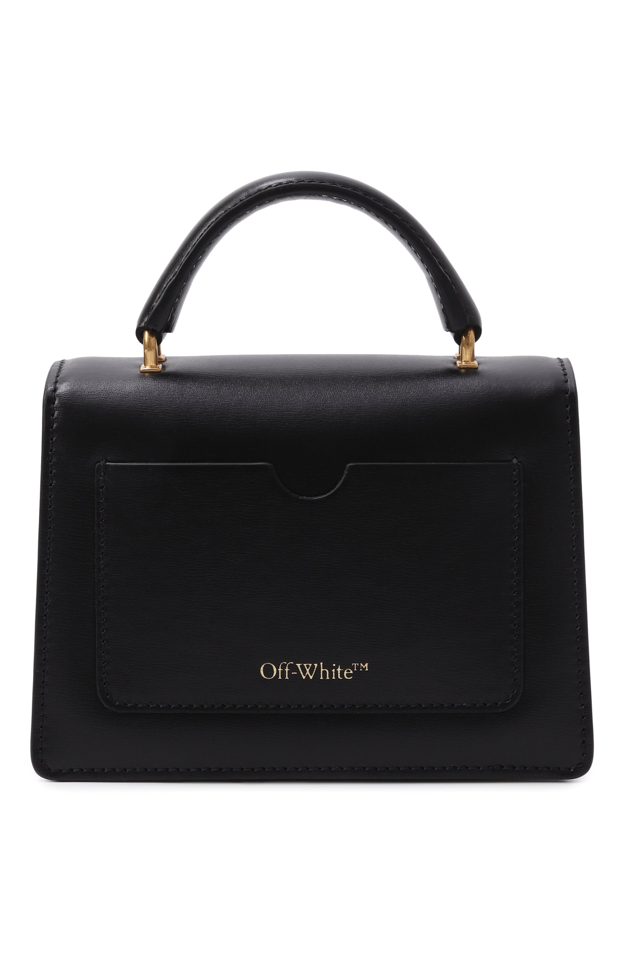 Сумка jitney baby OFF-WHITE черного цвета по цене 89950 руб., арт. 0WNP063C99LEA001, фото 6 Сумка jitney baby OFF-WHITE, арт. 0WNP063C99LEA001, фото 6