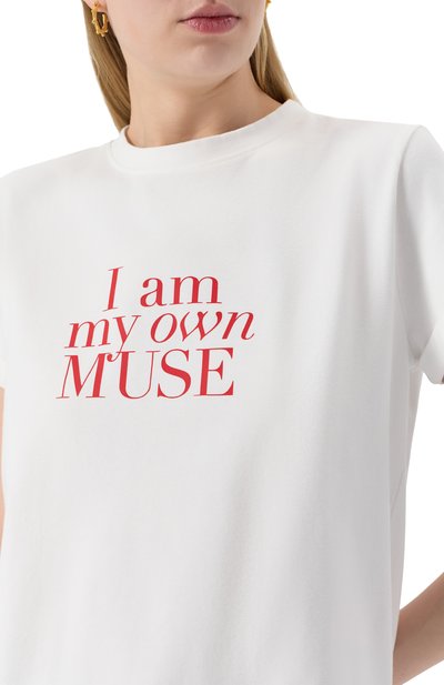 Хлопковая футболка SEVEN LAB белого цвета по цене 8190 руб., арт. CTR1.01.100.257.08109, фото 5 Хлопковая футболка SEVEN LAB, арт. CTR1.01.100.257.08109, фото 5