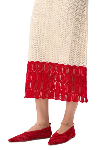 Женские замшевые балетки JIL SANDER, арт. J15WZ0038/P7587