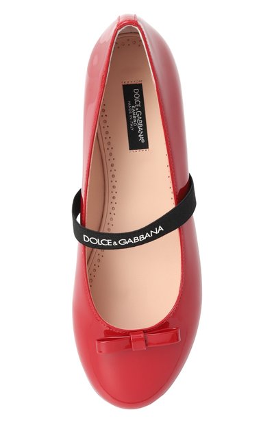 Кожаные балетки bow DOLCE & GABBANA, арт. D11294/A4831/37-39, фото 4