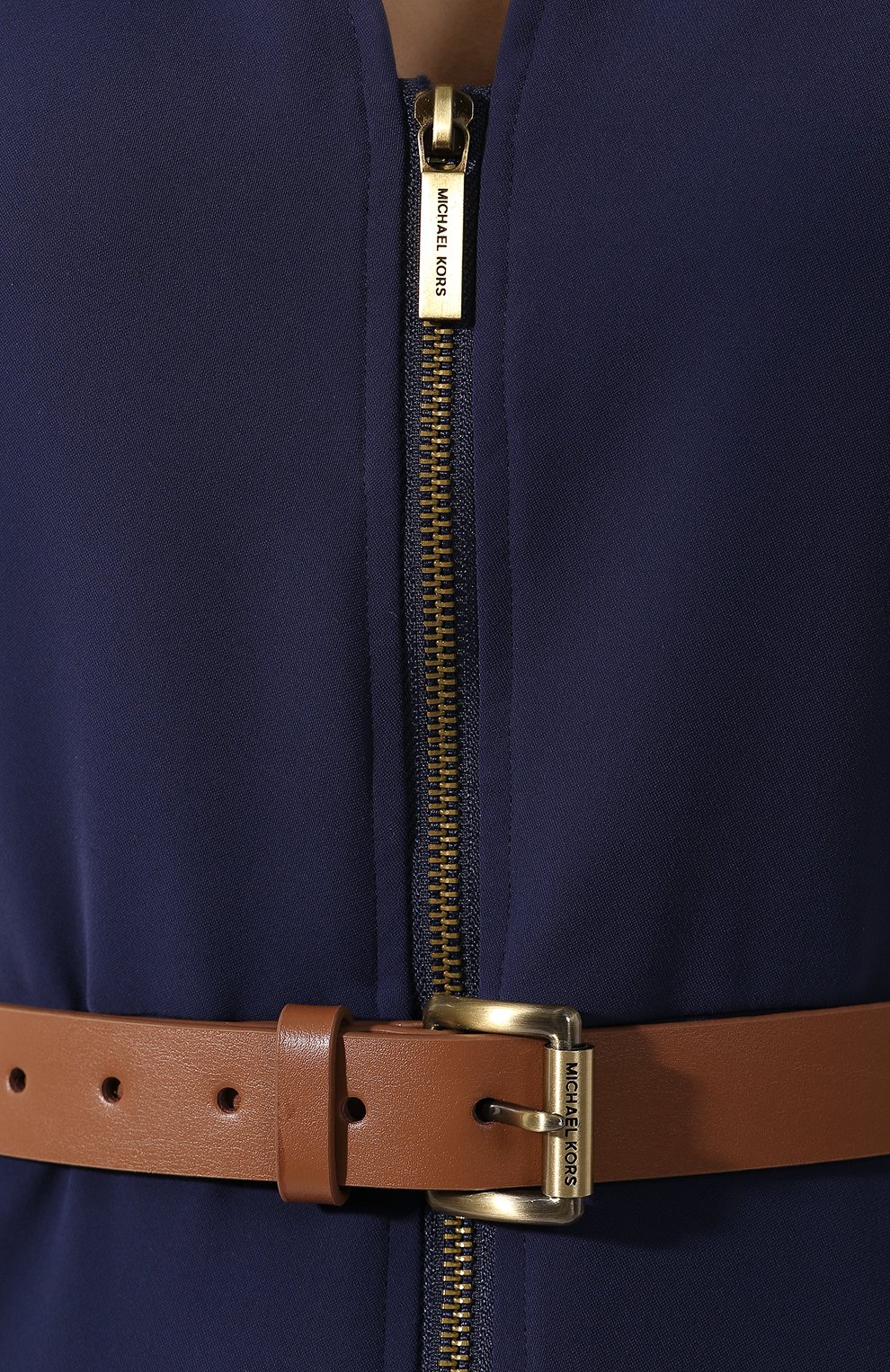 Платье с поясом MICHAEL MICHAEL KORS синего цвета по цене 17350 руб., арт. MH88YL36BZ, фото 5 Платье с поясом MICHAEL MICHAEL KORS, арт. MH88YL36BZ, фото 5