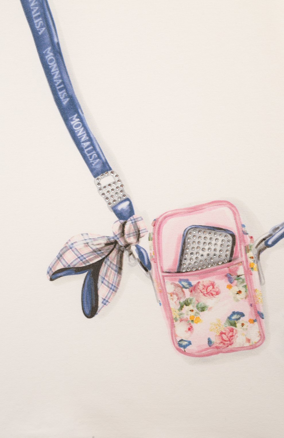 Хлопковый лонгслив MONNALISA, арт. 19D608, фото 3