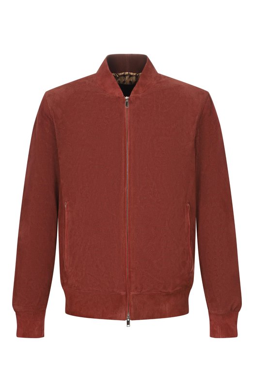 Замшевый бомбер MVST M26.2PM.L026/L016 SUEDE CIRCLE PERF0RATED Коричневый M26.2PM.L026/L016 SUEDE CIRCLE PERF0RATED