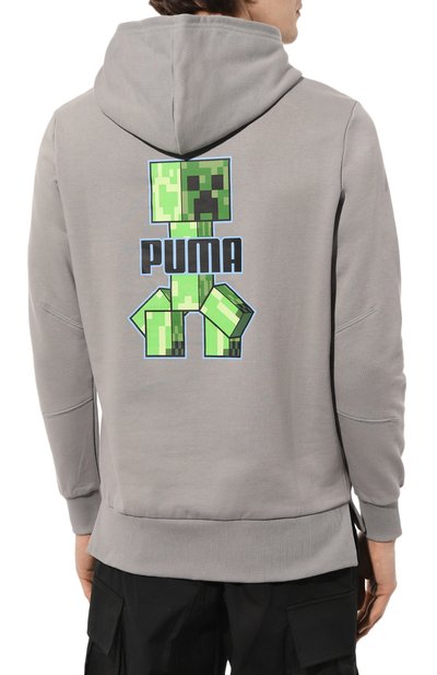 Хлопковое худи puma x minecraft PUMA, арт. 53437676, фото 4
