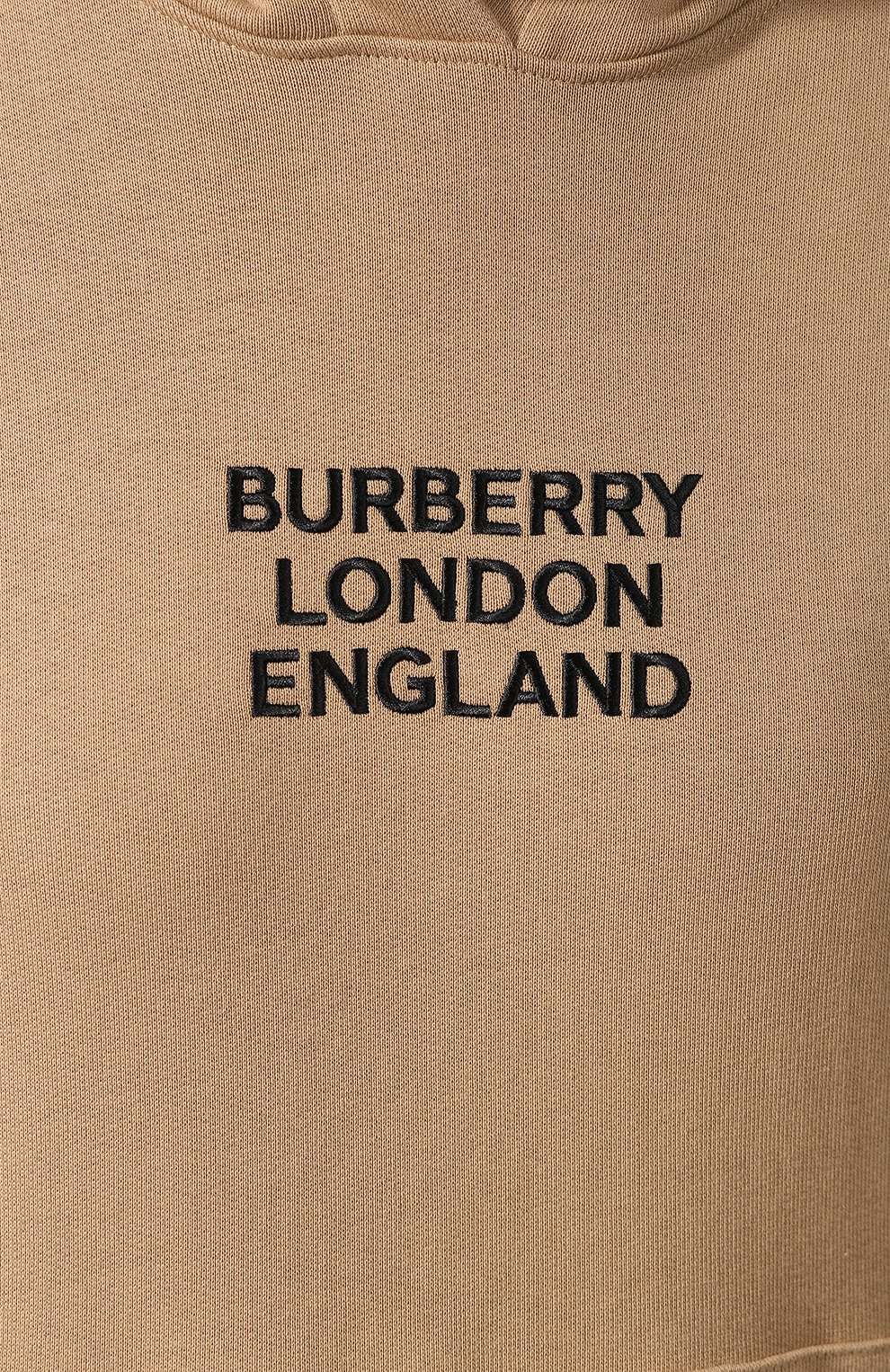 Хлопковое худи BURBERRY бежевого цвета по цене 86150 руб., арт. 8020832, фото 5 Хлопковое худи BURBERRY, арт. 8020832, фото 5