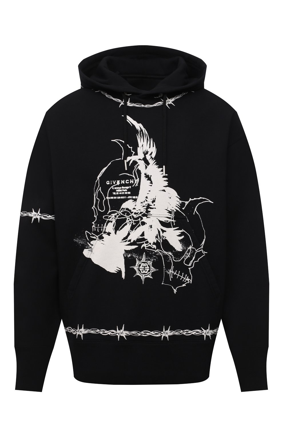 Хлопковое худи GIVENCHY, арт. BMJ0C63Y69, фото 1