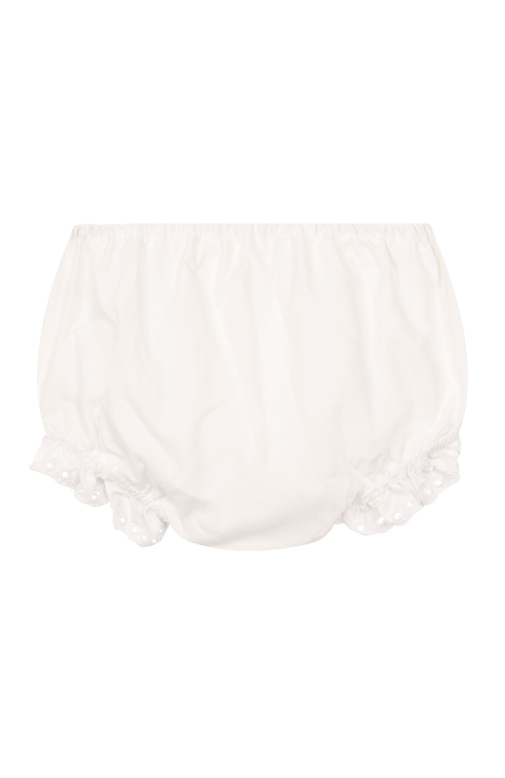 Комплект из платья и шорт ELIE SAAB JUNIOR кремового цвета по цене 54450 руб., арт. EGAB047/TS1127/24M-36M, фото 5 Комплект из платья и шорт ELIE SAAB JUNIOR, арт. EGAB047/TS1127/24M-36M, фото 5