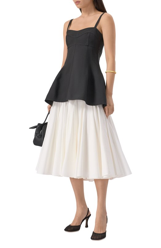 Хлопковая юбка Jacquemus 25E251SK076/1520 Белый  25E251SK076/1520 Фото 2