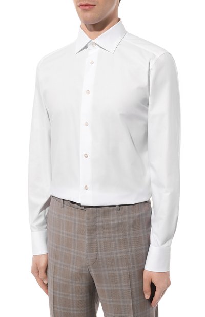 Хлопковая сорочка ZEGNA, арт. 701032A7/9MS0JI, фото 3