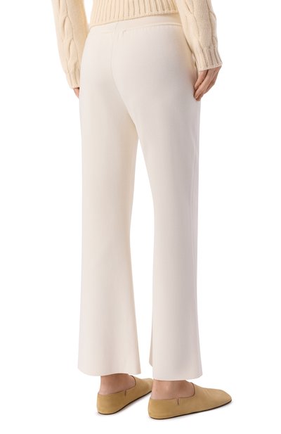 Брюки из шелка и хлопка LORO PIANA кремового цвета по цене 239000 руб., арт. FAM7808, фото 4 Брюки из шелка и хлопка LORO PIANA, арт. FAM7808, фото 4