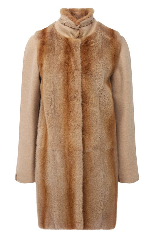 

Шуба из меха норки Loro Piana, Бежевый