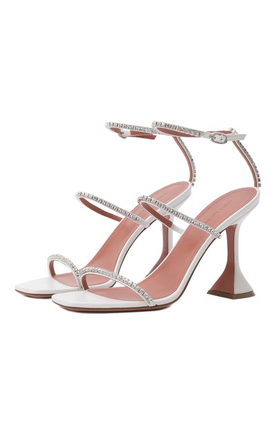 Женские кожаные босоножки gilda 95 AMINA MUADDI, арт. GILDA SANDAL 95/NAPPA