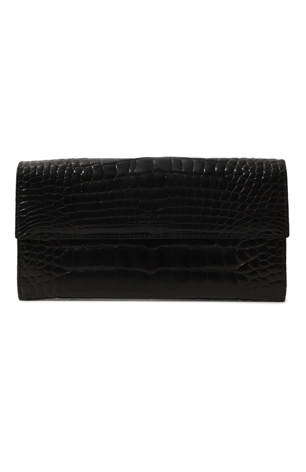 Кошелек из кожи крокодила GIORGIO ARMANI черного цвета по цене 538000 руб., арт. YGW429/YC404, фото 1 Кошелек из кожи крокодила GIORGIO ARMANI, арт. YGW429/YC404, фото 1