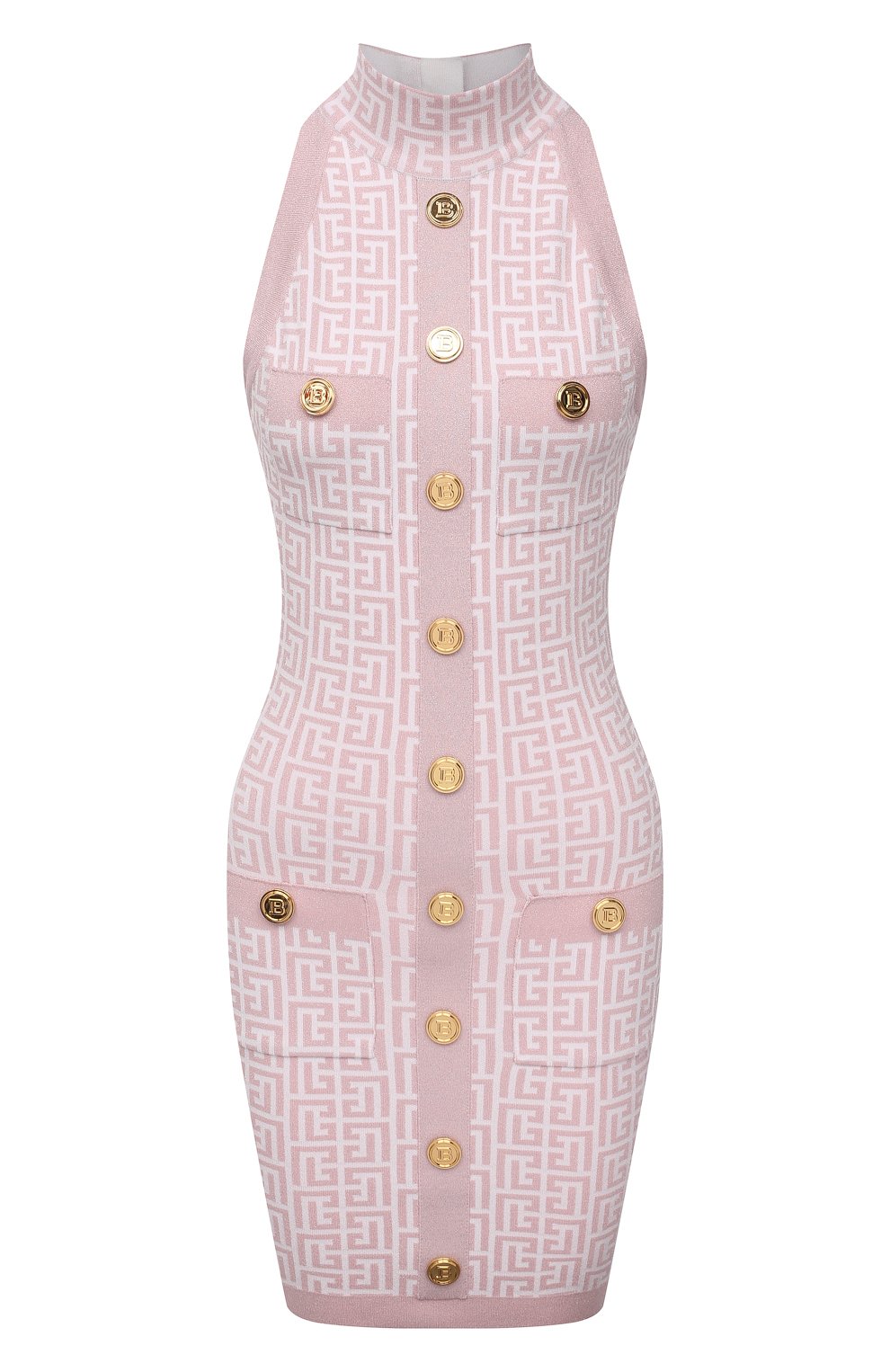 Платье BALMAIN светло-розового цвета по цене 190500 руб., арт. WF1R3080/K272, фото 1 Платье BALMAIN, арт. WF1R3080/K272, фото 1