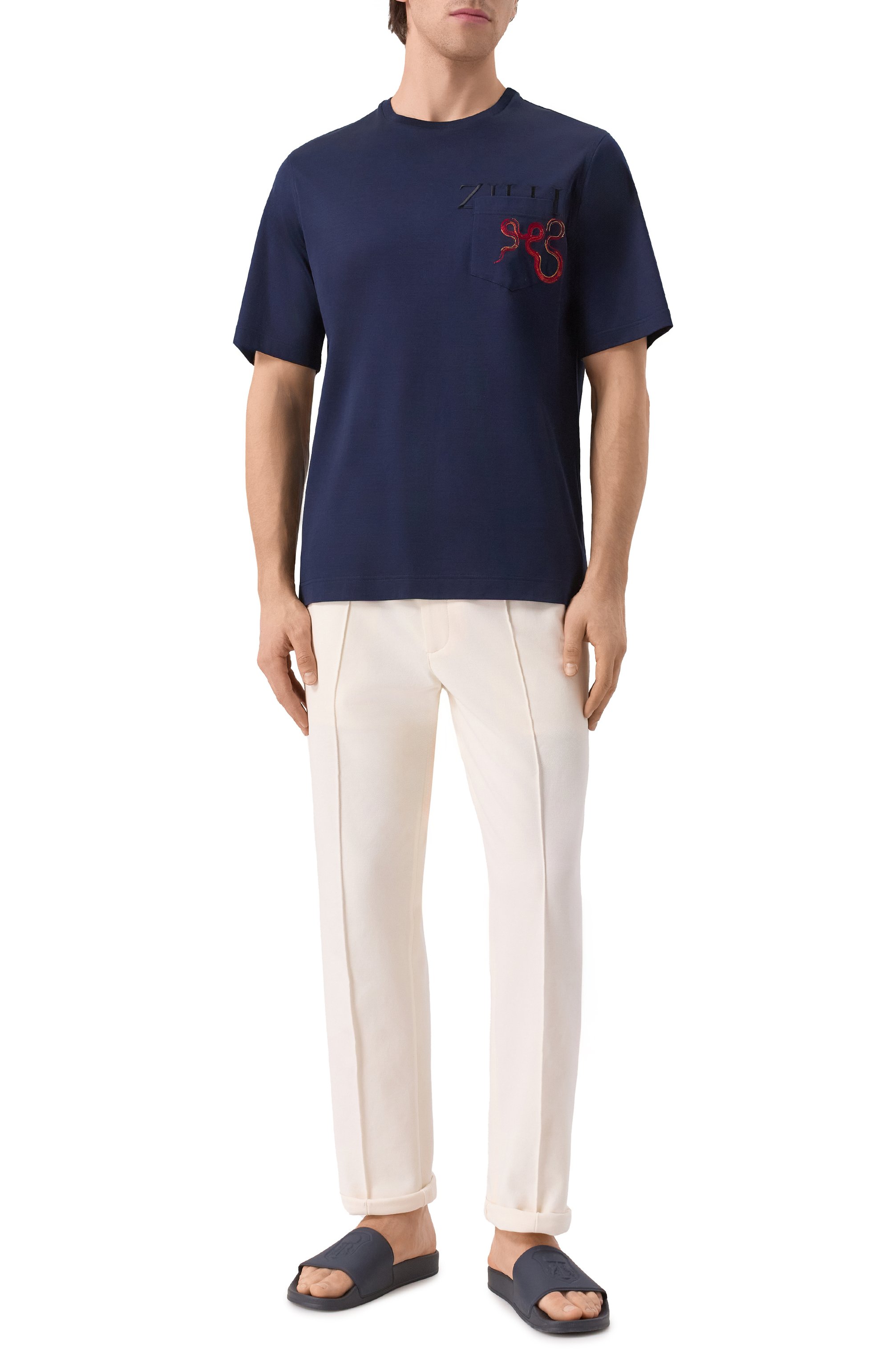 Хлопковая футболка ZILLI, арт. TSR03IM0100VSNAK0, фото 2