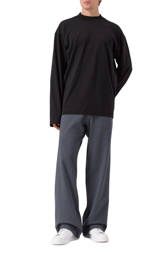 Хлопковые брюки Dries Van Noten 021156-2611-506 Серый  021156-2611-506 Фото 2