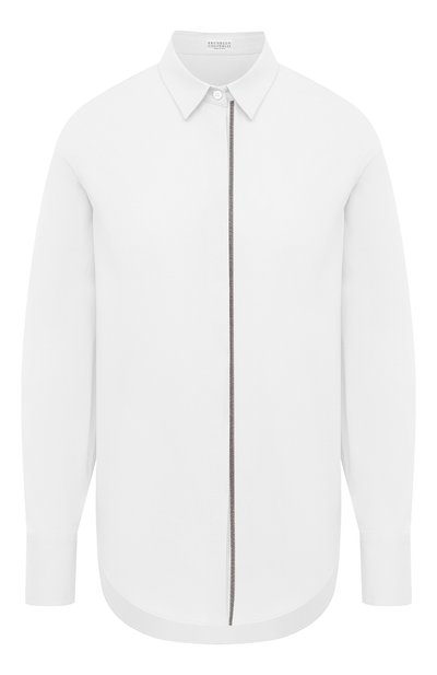 Женская хлопковая рубашка BRUNELLO CUCINELLI, арт. MP091MA906
