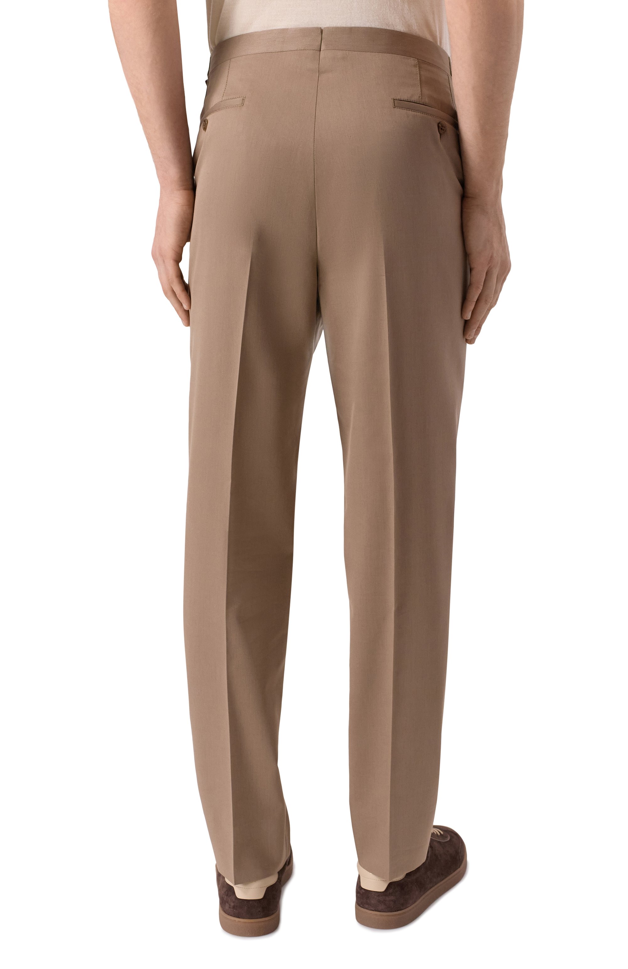 Брюки из шерсти и хлопка CORNELIANI, арт. 274L21/2714201, фото 4