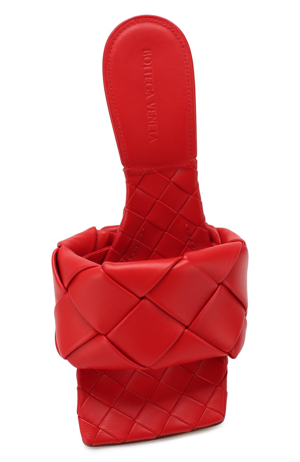 Кожаные мюли BOTTEGA VENETA красного цвета по цене 164500 руб., арт. 608854/VBSS0, фото 5 Кожаные мюли BOTTEGA VENETA, арт. 608854/VBSS0, фото 5