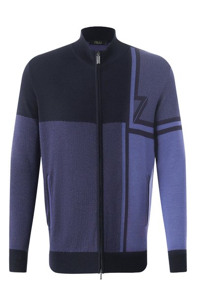 Мужской кардиган из шерсти и шелка ZILLI, арт. JSS003M0240VZDTB0/62