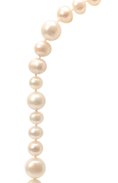 Цепочка для очков FRAME CHAIN белого цвета по цене 37100 руб., арт. PEARLY QUEEN WHITE G0LD, фото 3 Цепочка для очков FRAME CHAIN, арт. PEARLY QUEEN WHITE G0LD, фото 3