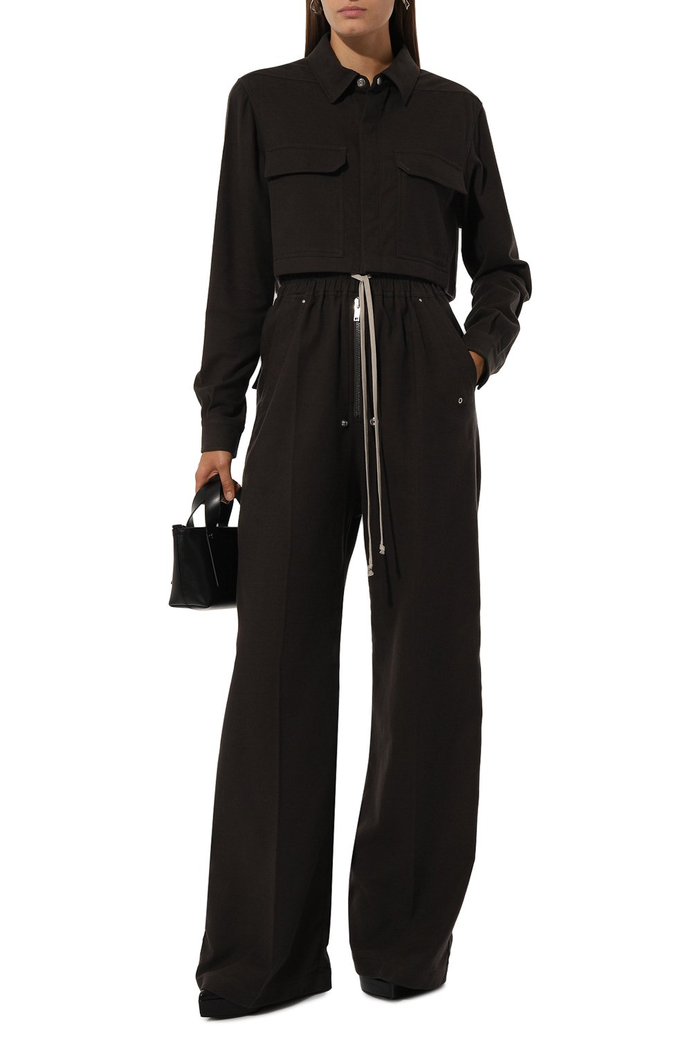 Хлопковая рубашка RICK OWENS, арт. RP02D3245/FL, фото 2