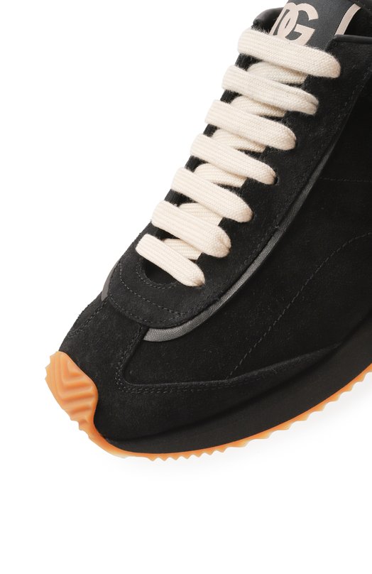 Замшевые кроссовки DG Runner Dolce & Gabbana CS2287/A9U95 Чёрный  CS2287/A9U95 Фото 7