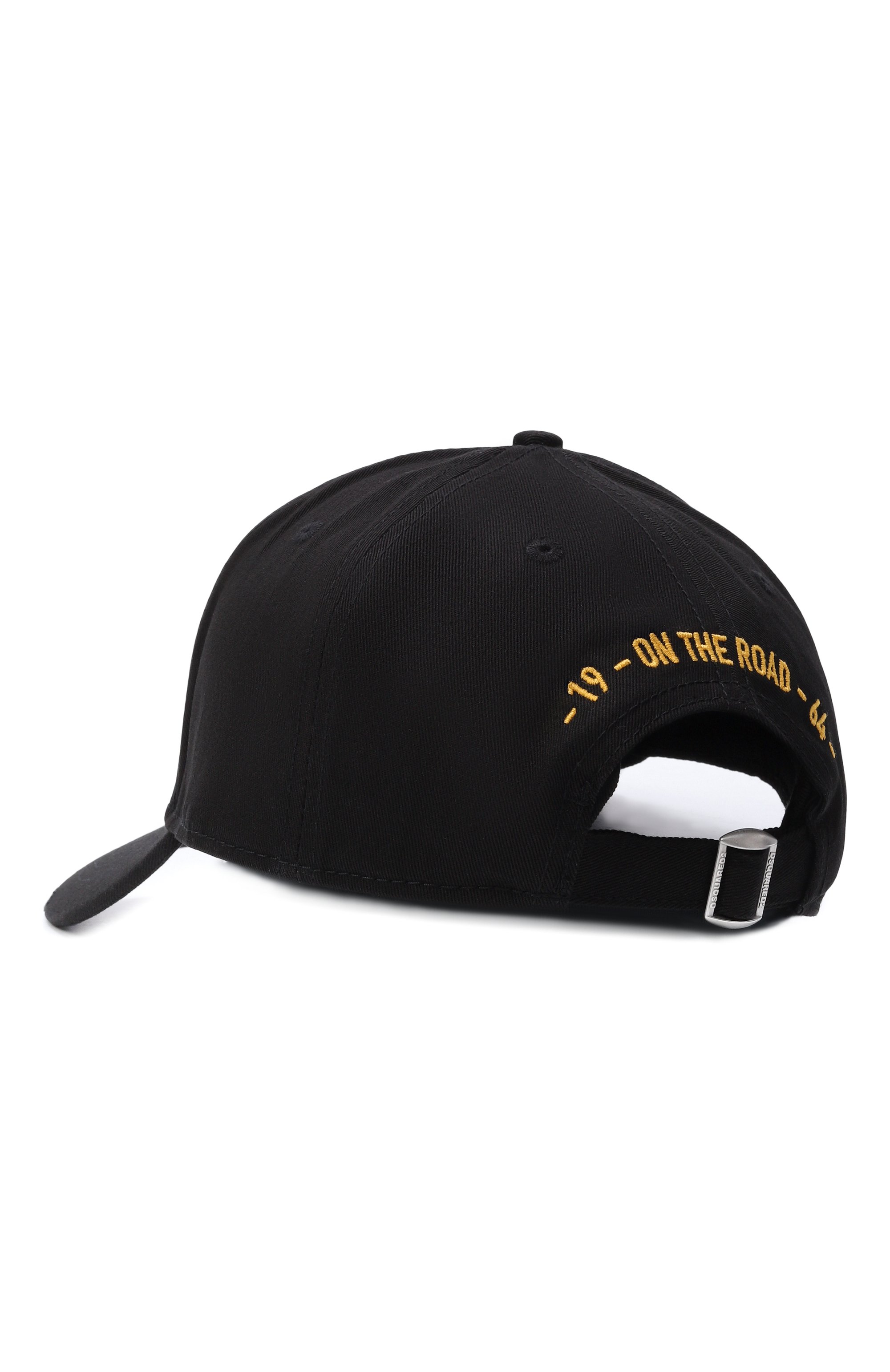 Хлопковая бейсболка DSQUARED2 черного цвета по цене 29600 руб., арт. BCM0965/05C00001, фото 2 Хлопковая бейсболка DSQUARED2, арт. BCM0965/05C00001, фото 2