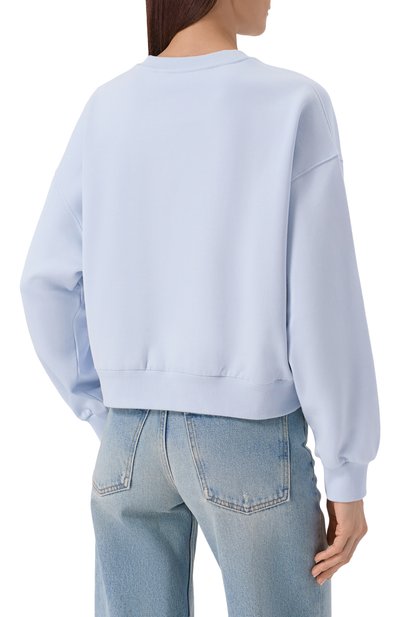 Хлопковый свитшот DOLCE & GABBANA голубого цвета по цене 75550 руб., арт. F9Q92Z/GDDM6, фото 4 Хлопковый свитшот DOLCE & GABBANA, арт. F9Q92Z/GDDM6, фото 4