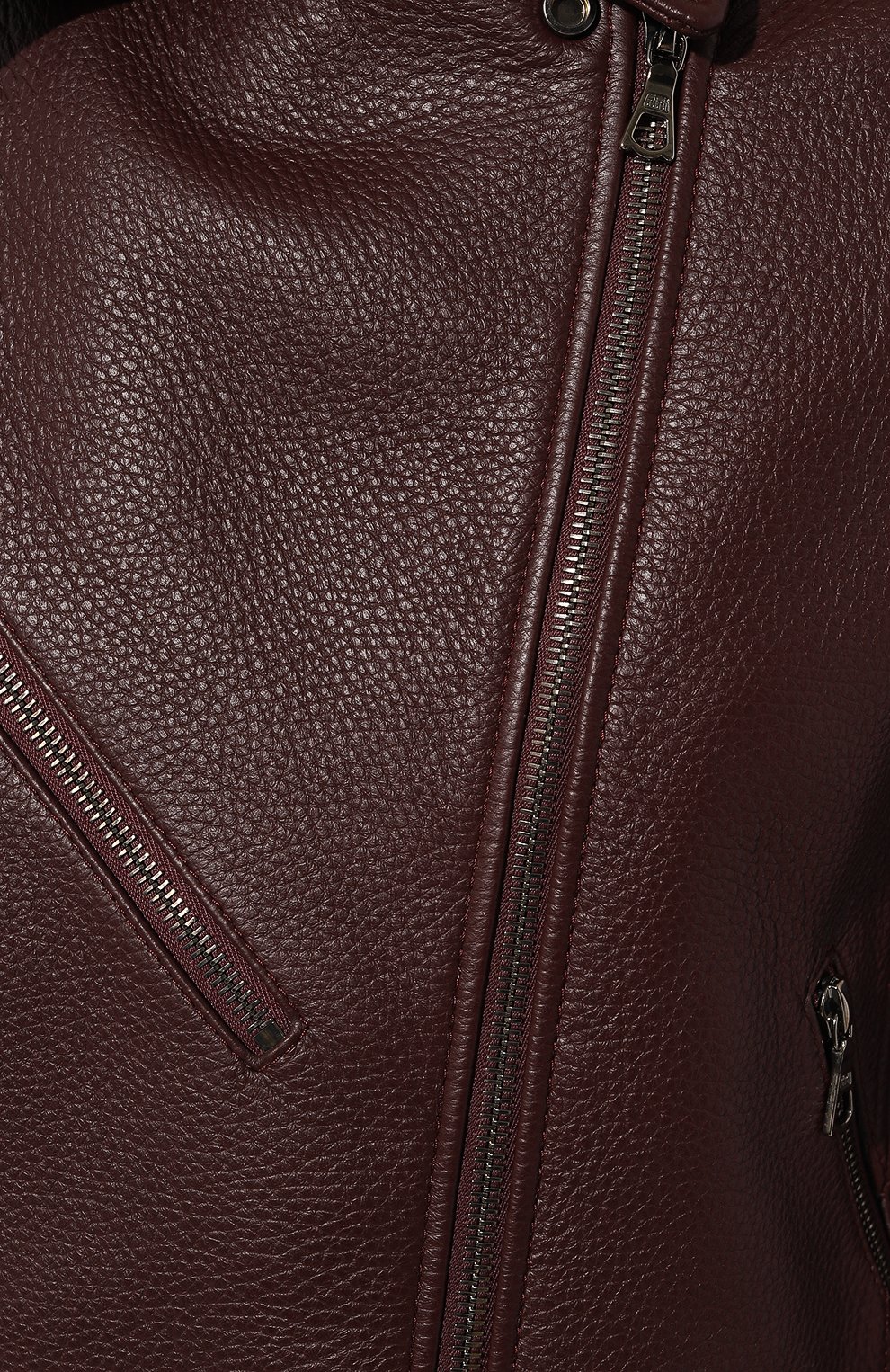 Кожаная куртка MASLOV бордового цвета по цене 187000 руб., арт. K09, фото 5 Кожаная куртка MASLOV, арт. K09, фото 5