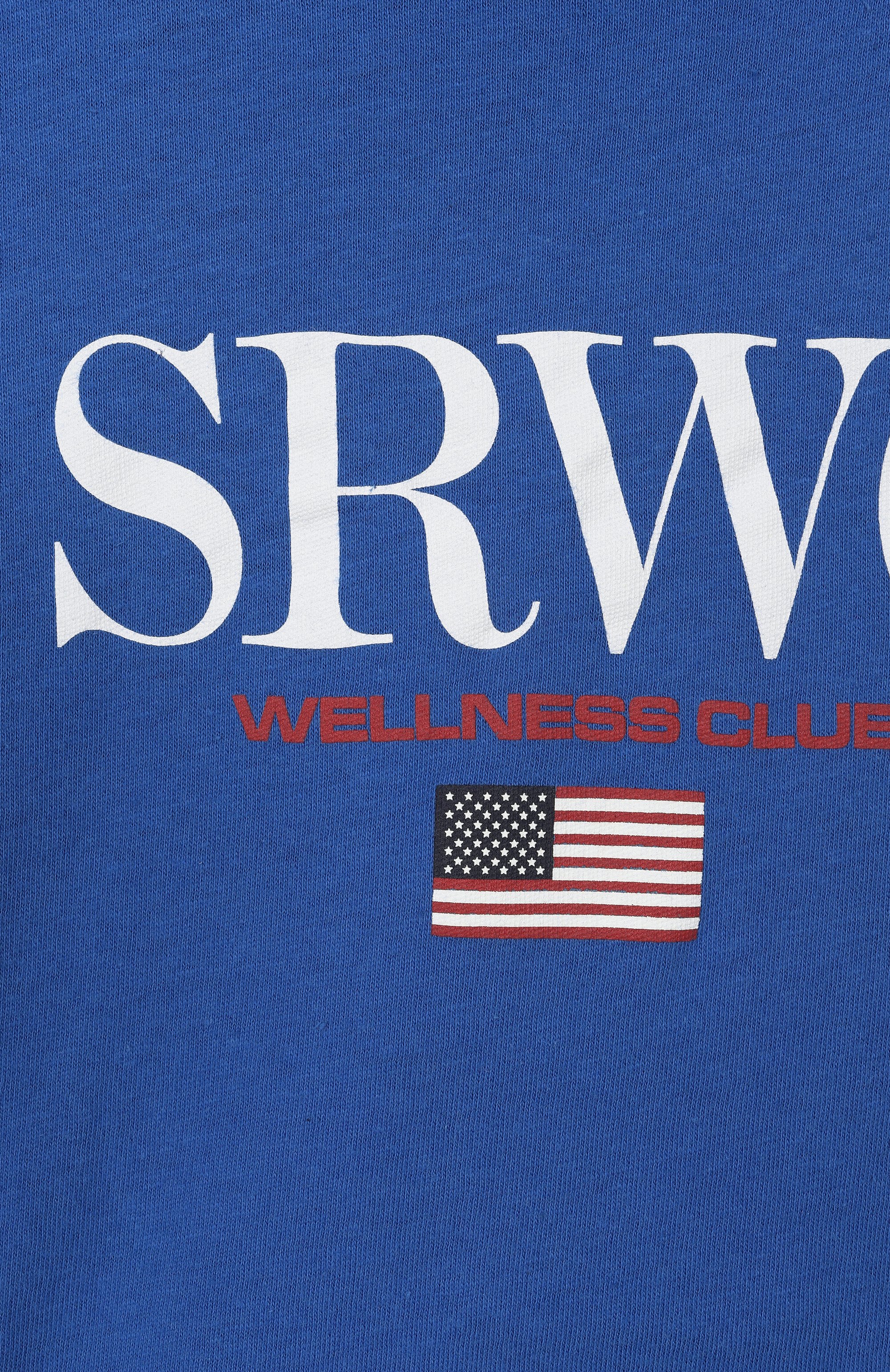 Хлопковая футболка SPORTY AND RICH синего цвета по цене 7865 руб., арт. T004863177BL120, фото 3 Хлопковая футболка SPORTY AND RICH, арт. T004863177BL120, фото 3