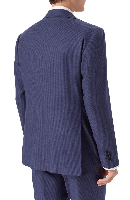 Костюм из шерсти и кашемира Kiton UA81K0101G24 Синий  UA81K0101G24 Фото 3