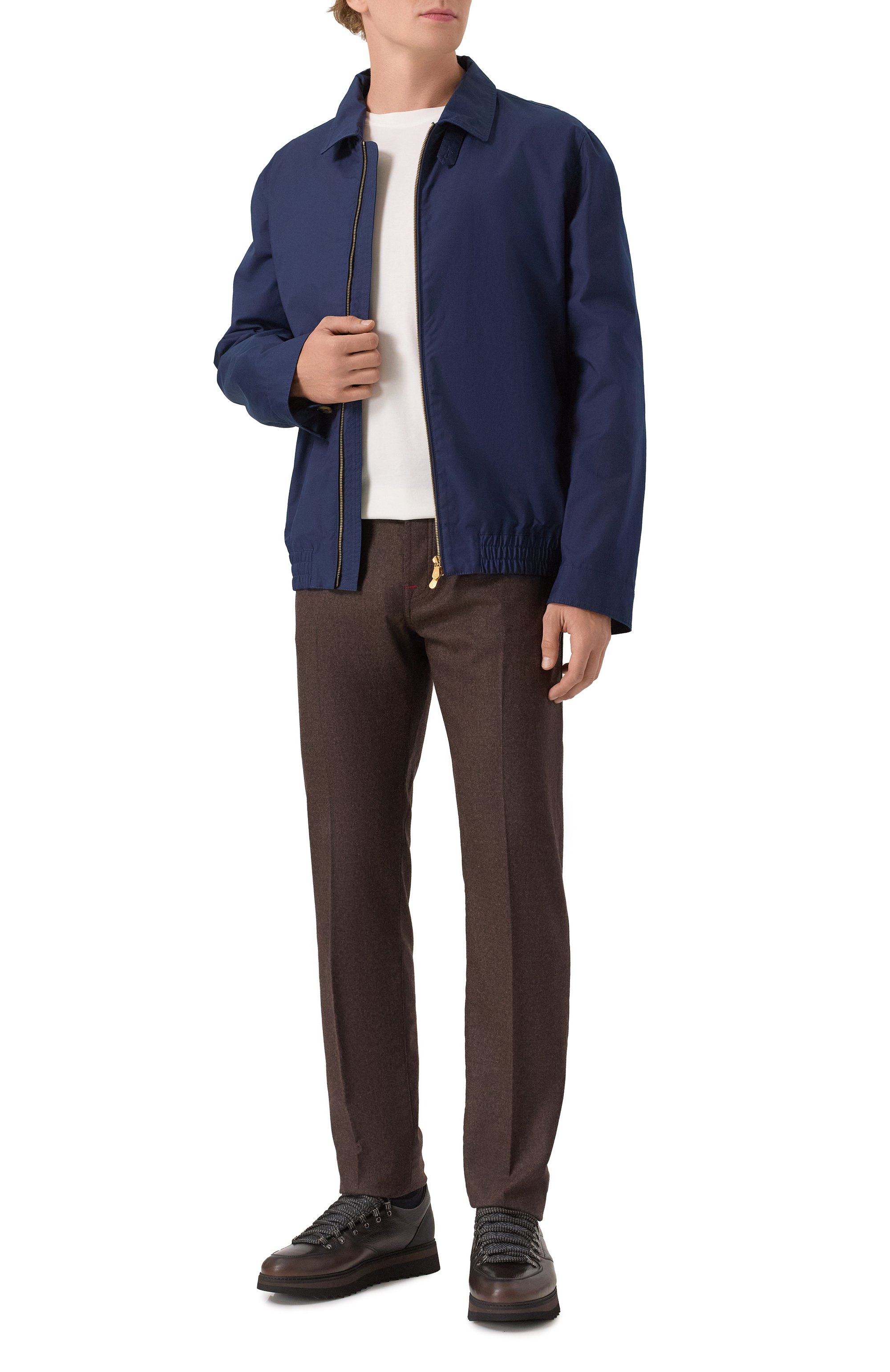 Кожаные кроссовки megeve BLU BARRETT, арт. MEGEVE-10970.24, фото 2