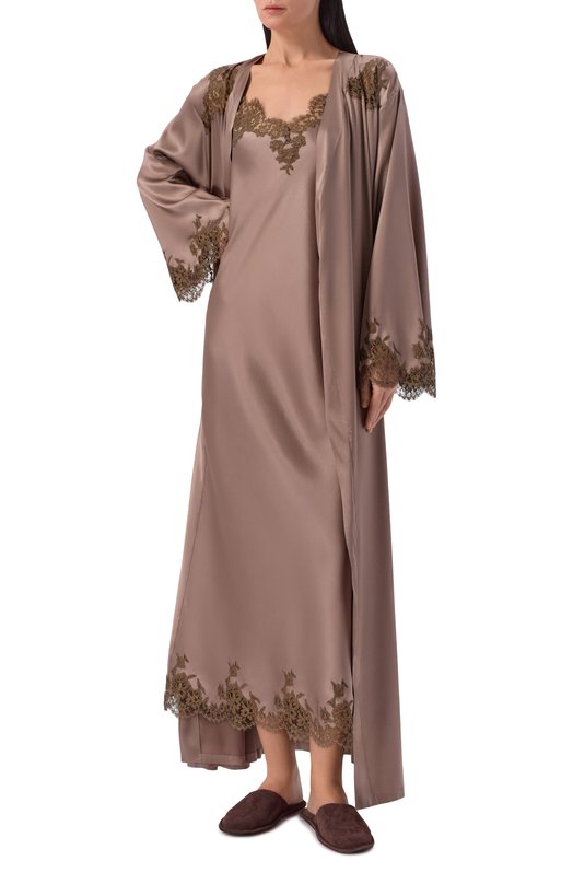 Шелковое платье I.D. Sarrieri L4880 Коричневый  L4880 Фото 2