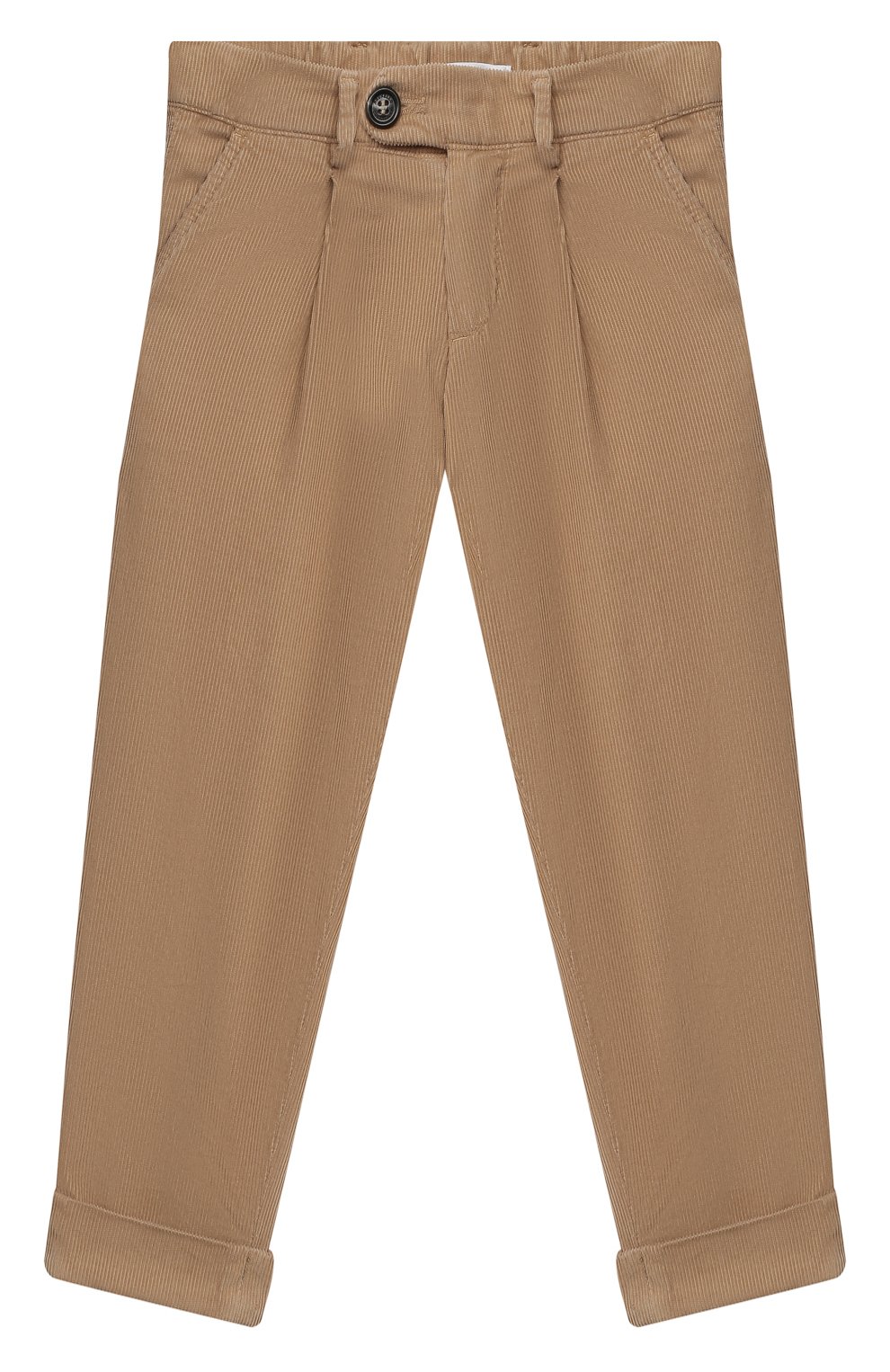 Вельветовые брюки BRUNELLO CUCINELLI бежевого цвета по цене 35450 руб., арт. B279DP100C, фото 1 Вельветовые брюки BRUNELLO CUCINELLI, арт. B279DP100C, фото 1