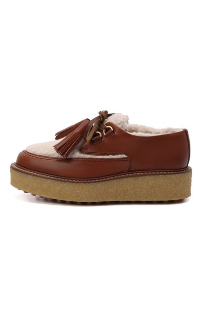 Комбинированные лоферы TOD’S, арт. XXW02K0FC80RJ4, фото 4