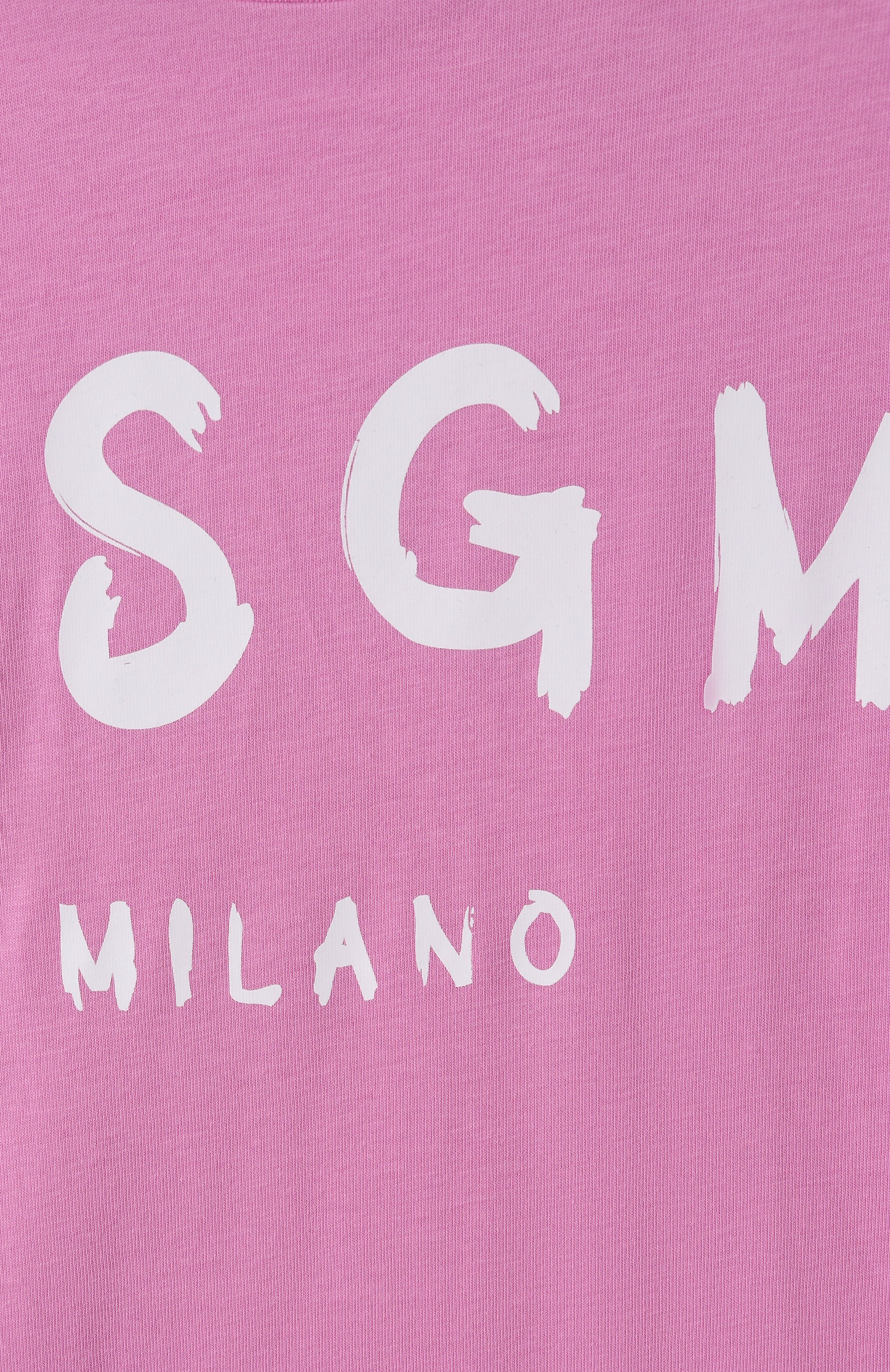 Хлопковая футболка MSGM KIDS, арт. S5MSJUTH063, фото 3