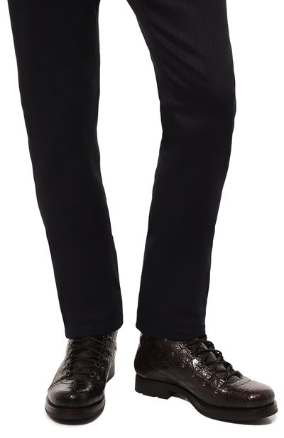 Ботинки из кожи каймана PRADA, арт. 2T2189-XNL-F0003-X000, фото 3