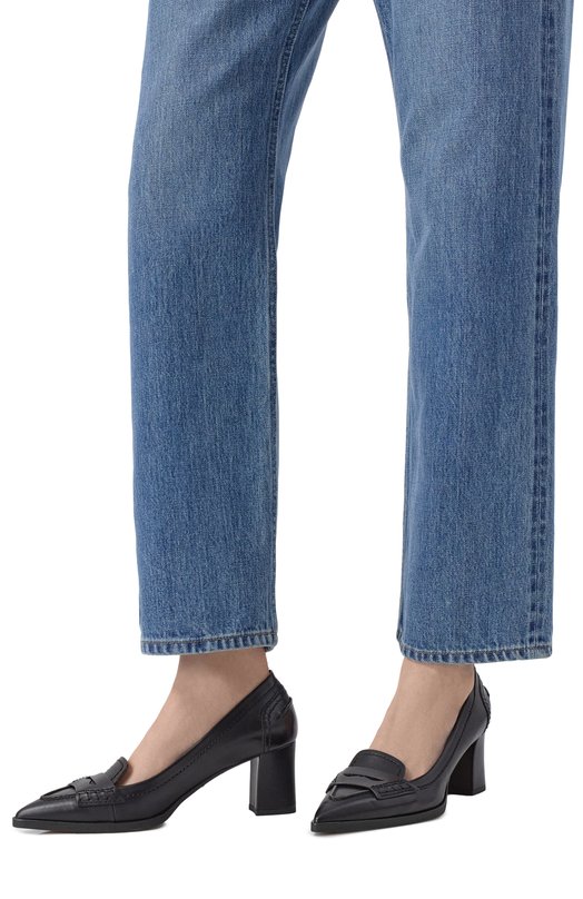 Кожаные туфли Santoni WDEG71386PC4NVGB Чёрный  WDEG71386PC4NVGB Фото 3