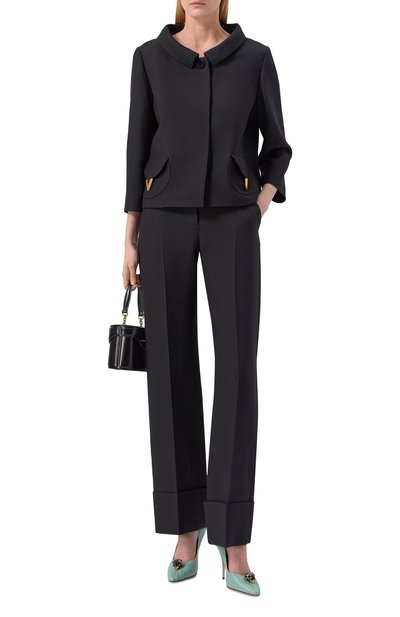 Брюки из шерсти и шелка VALENTINO, арт. 8B3RB6Z7/1CF, фото 2