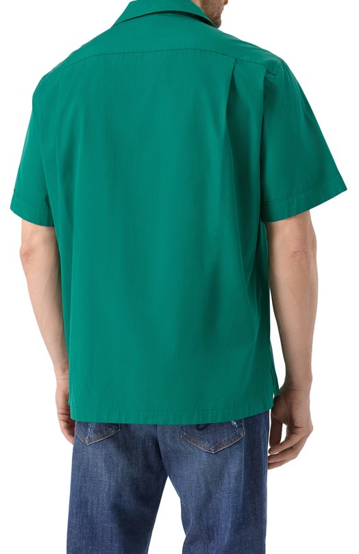 Хлопковая рубашка Dolce & Gabbana G5JH9T/GF855 Зелёный  G5JH9T/GF855 Фото 4