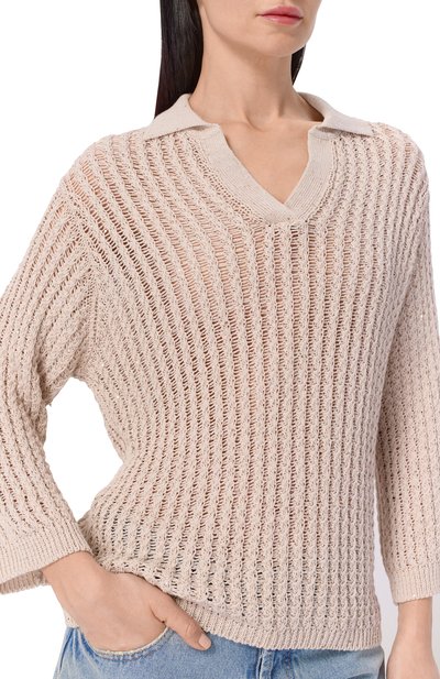 Поло изо льна и вискозы ANTONELLI FIRENZE, арт. 41770Q/40809, фото 5