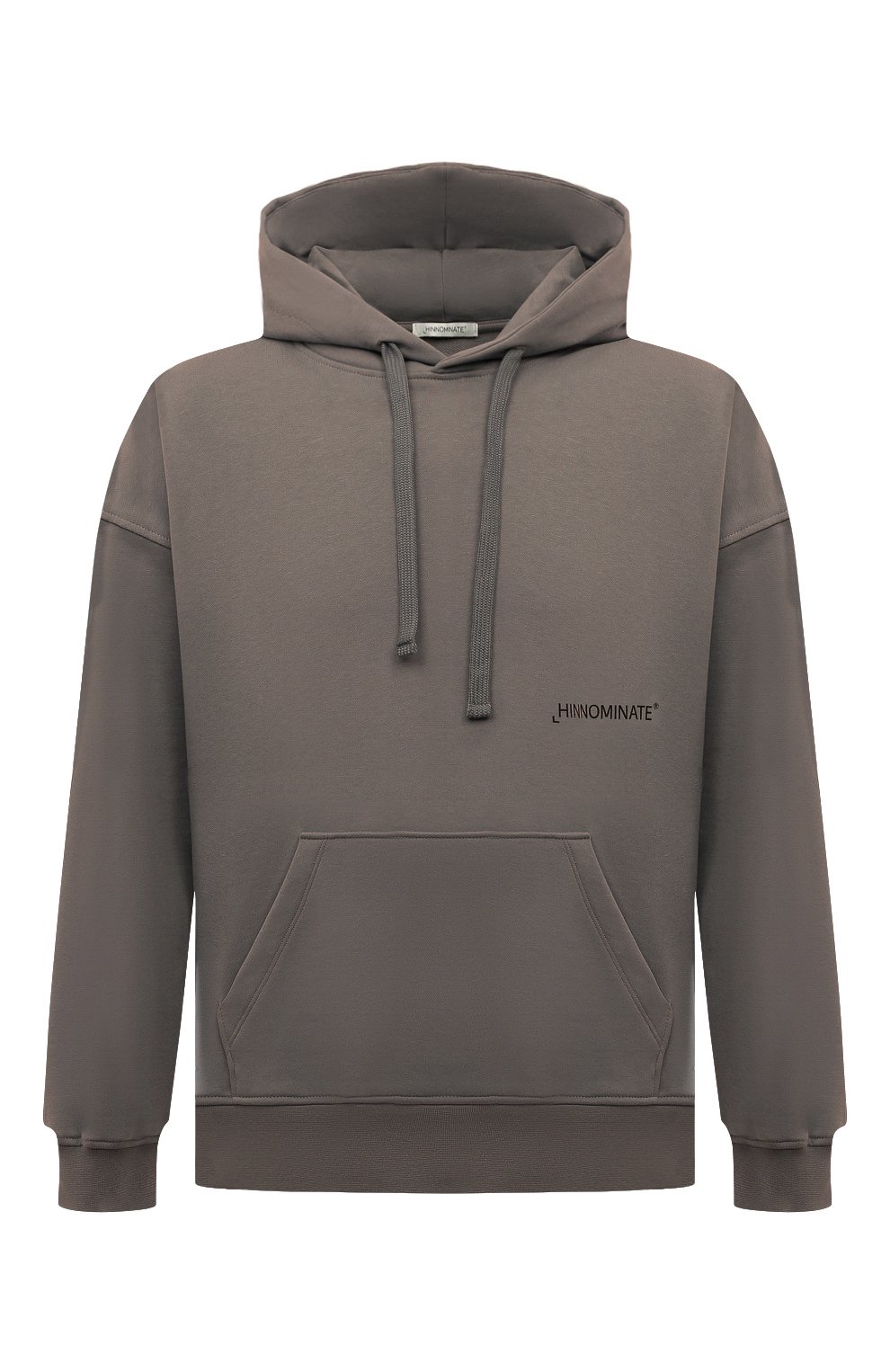 Хлопковое худи HINNOMINATE серого цвета по цене 15400 руб., арт. HNM237, фото 1 Хлопковое худи HINNOMINATE, арт. HNM237, фото 1