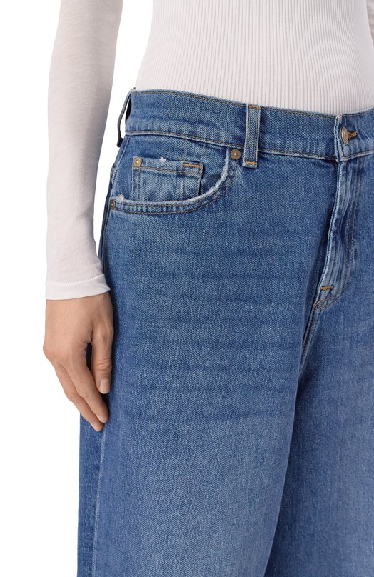 Джинсы Slouchy 7 For All Mankind 7U4P0C65/SL0UCHY WIDE Синий  7U4P0C65/SL0UCHY WIDE Фото 5