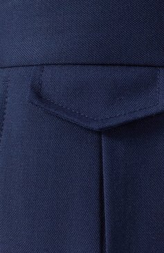 Мужские шерстяные брюки WINDSOR темно-синего цвета, арт. 13 SERP0 10016311/10016311 | Фото 5 (Длина (брюки, джинсы): Стандартные; Драгоценные камни: Проставлено; Материал сплава: Проставлено; Материал внешний: Шерсть; Стили: Кэжуэл; Случай: Повседневный)