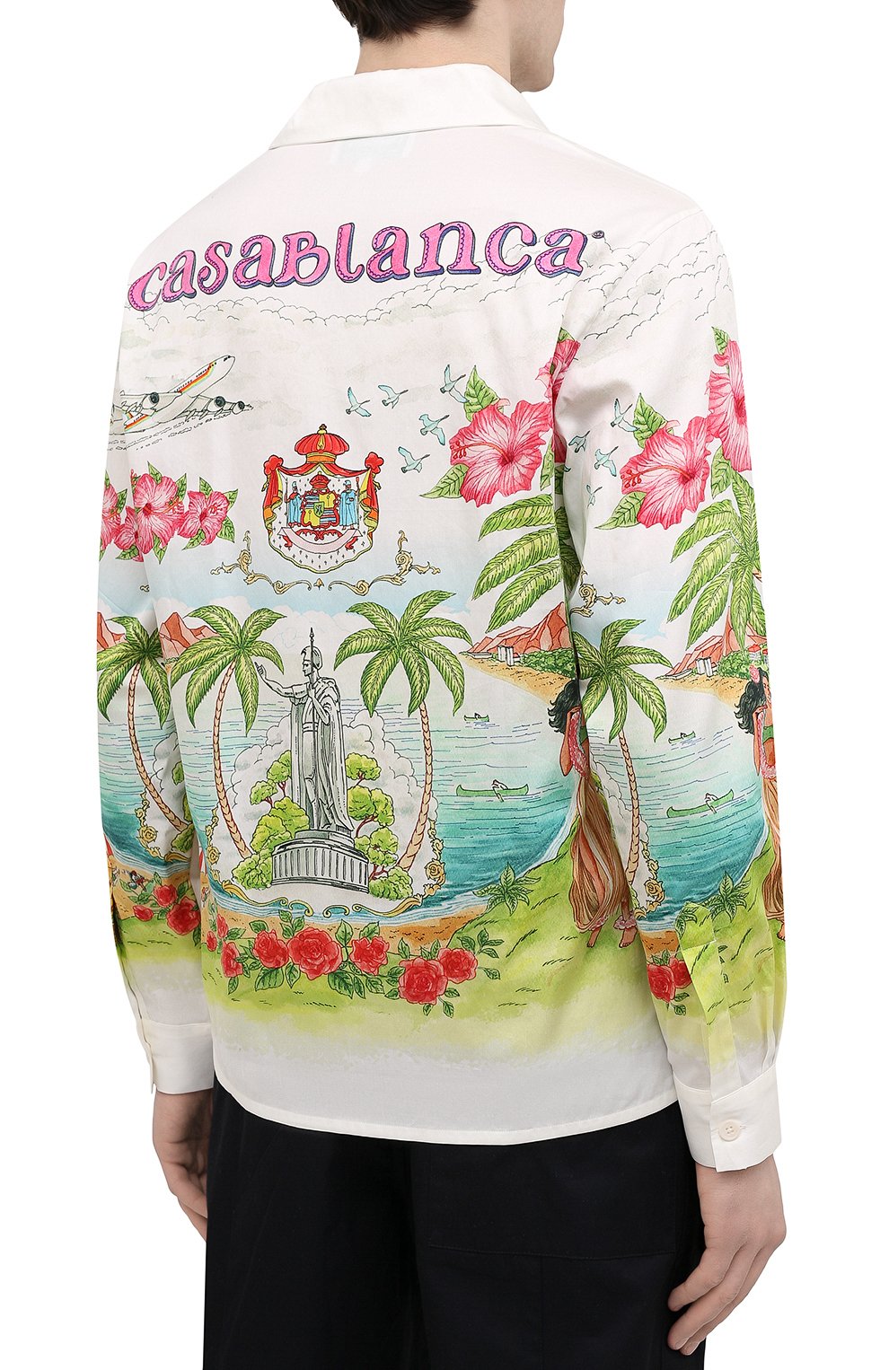 Хлопковая рубашка CASABLANCA, арт. MS21-SH-006 KAMEHAMEA, фото 4